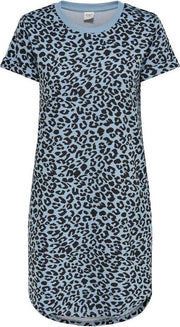 Jdyivy Life S/s Leo Dress Jrs 15227285 Faded Denim/black Leo