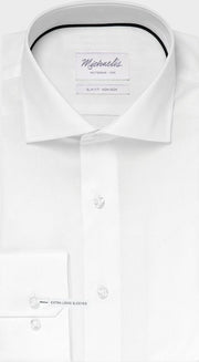 Michaelis Heren Overhemd Wit Twill ML7 Slim Fit - 41