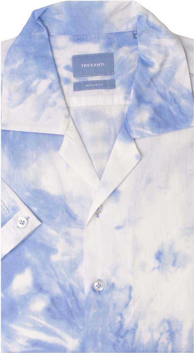 Tyrell | Shirt tie dye print blue | SS