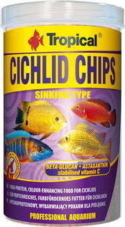 TROPICAL visvoer Cichlid Chips zinkend 520G/1000ML
