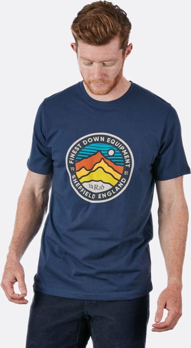 Rab Stance 3 peaks ss tee qca 98 di deep ink M