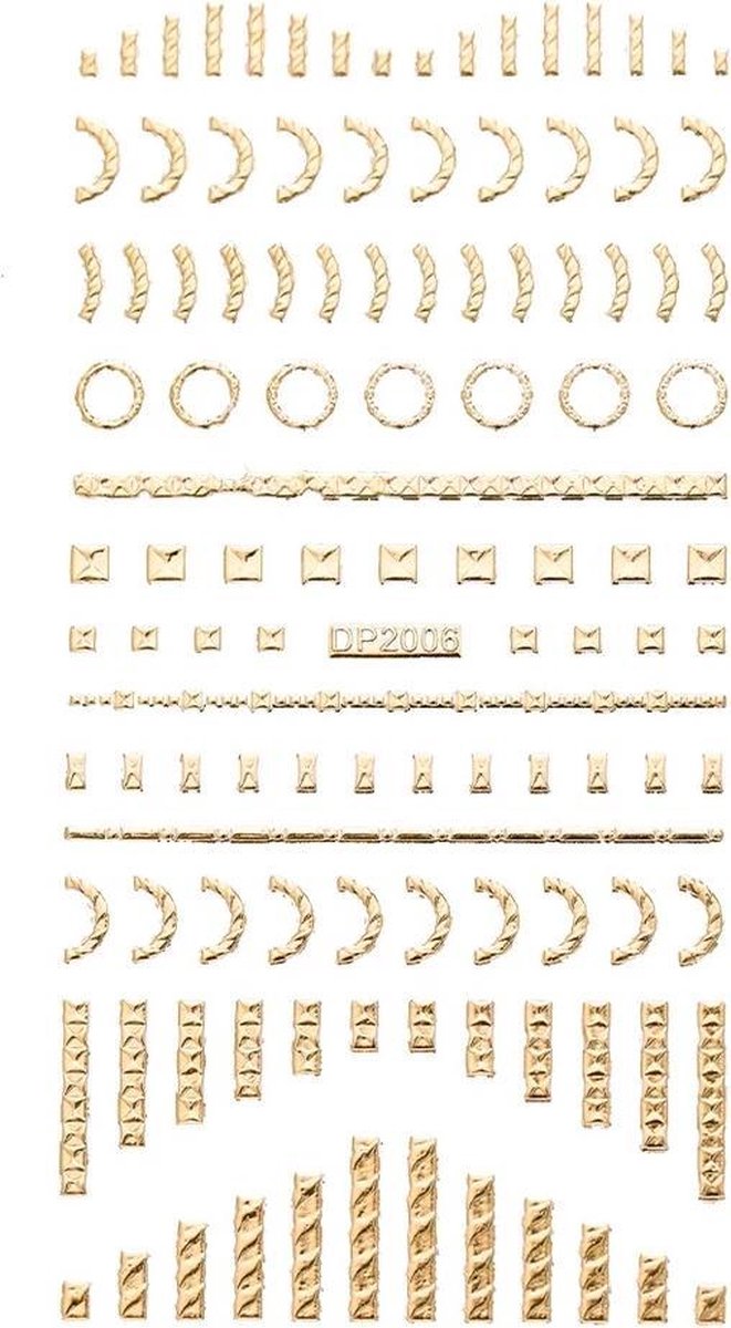 Nail art professional stickers 3D - Goud - DP-2006 - DM-Products