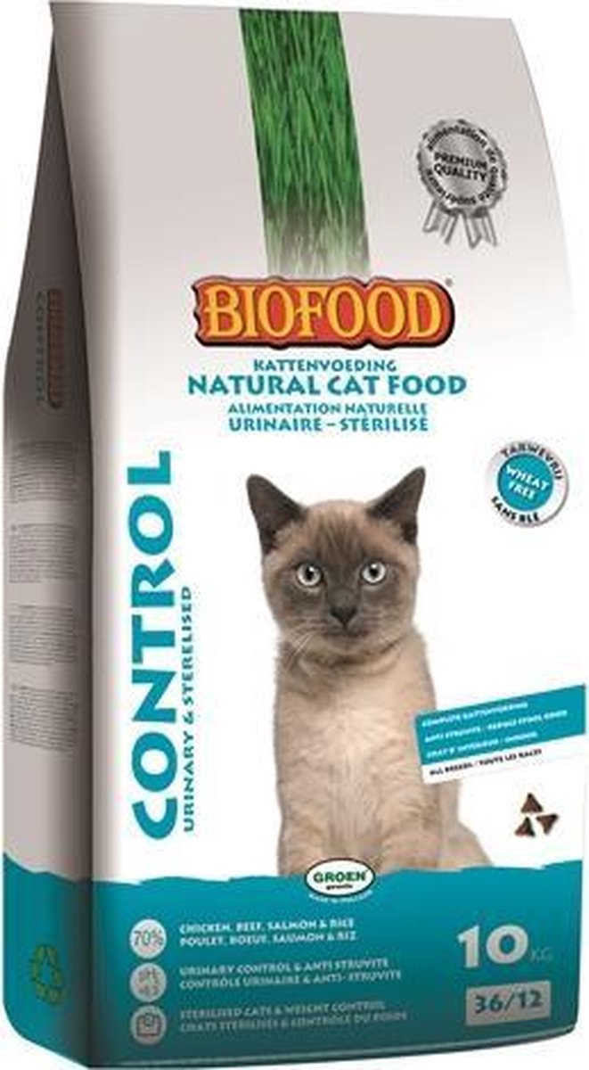 Biofood premium quality kat control urinary / sterilised - 10 kg - 1 stuks
