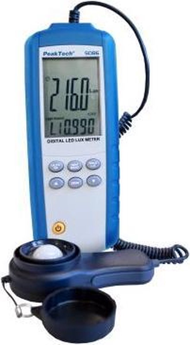 PeakTech 5086 Digitale LED Lux Meter