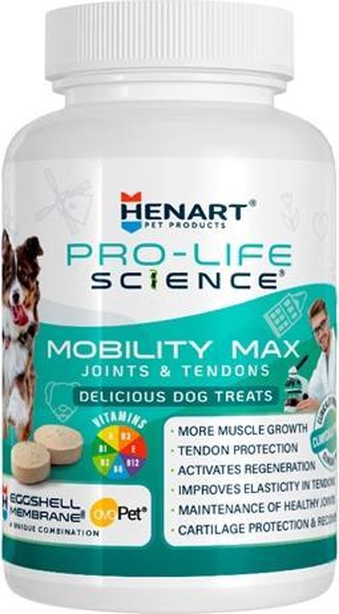 Henart pro life science mobility max gewricht en pees - 150 gr 100 tbl - 1 stuks