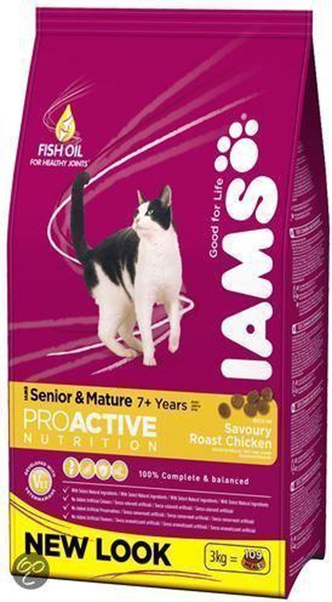 Iams Cat Droog Senior Kip 10 kg