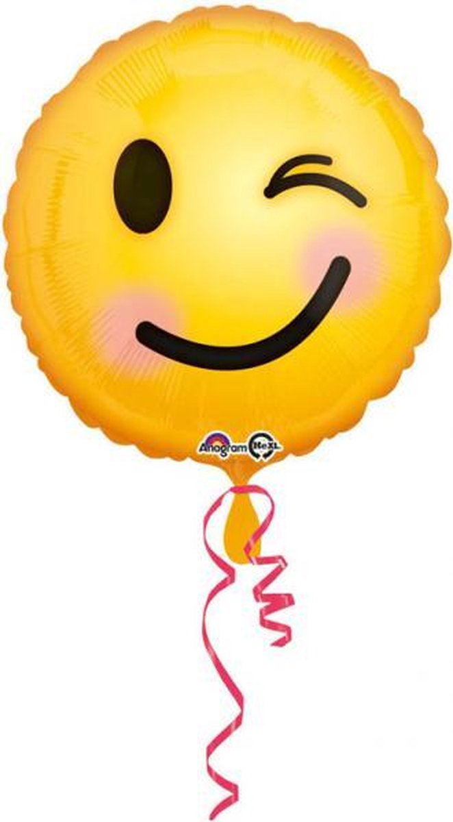 Folieballon emoticon smiley