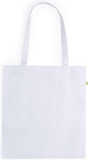 10 stuks Gerecyclede RPET Shoppers 37x41cm Wit