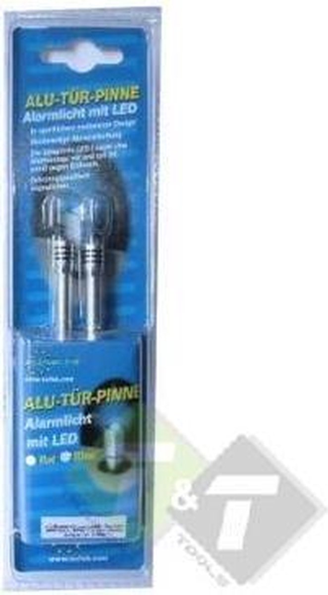 Aluminium deurpinnen VW met ledlamp blauw
