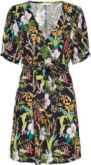 Onlmars S/s Wrap Dress Wvn 15226565 Tap Shoe/jungle Flower