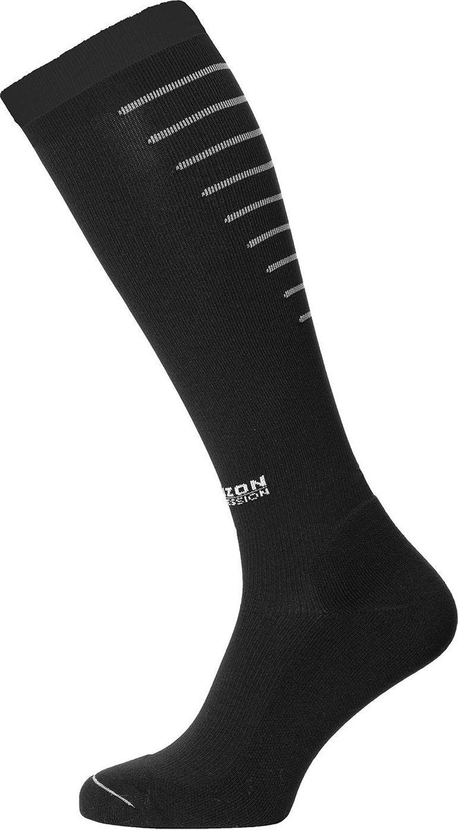 Horizon Sport Compressiekousen zwart / relfectie