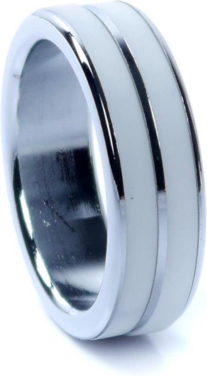 Bossoftoys -  Zware stijlvolle zwaar Metalen Cockring - Nieuw Design - Medium formaat -  Luxury Design Metal Cockring - Inner Diameter 4 Cm - Outer Diameter 5 Cm - 64-00105