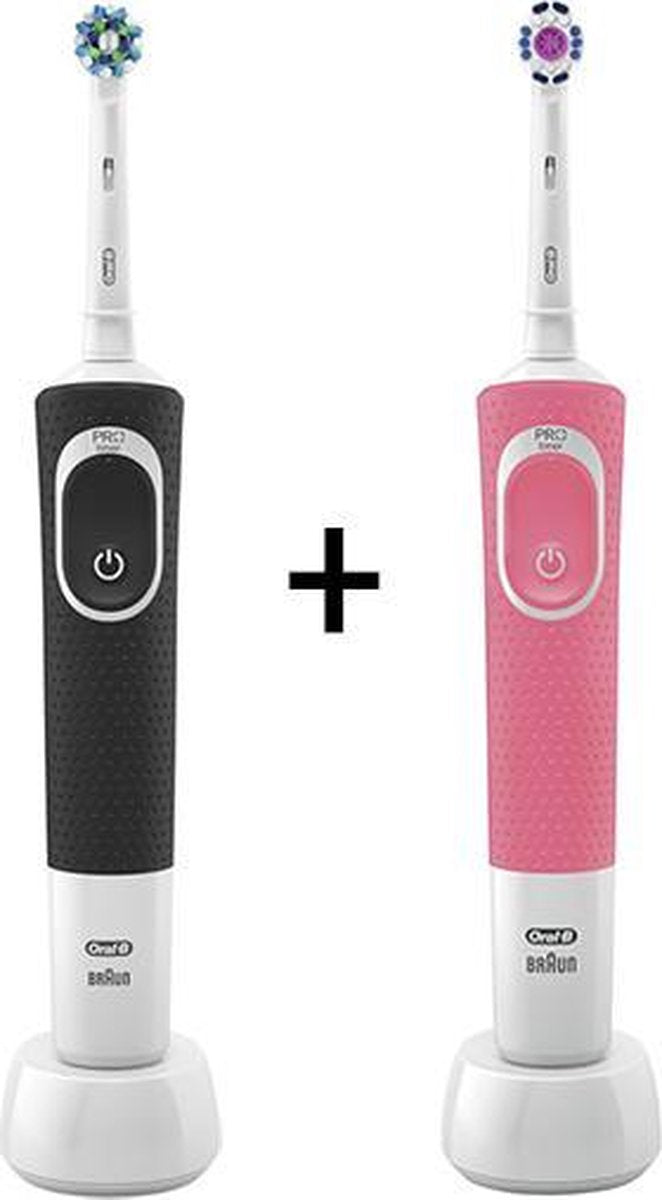 Oral-B Vitality 100 Black & Pink DUOSET