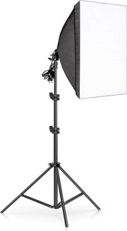 Grandecom® Pro Softbox Studiolamp - Met Statief - Diffuser - 20W - Gloeilamp en Draagtas - 50x70 cm - 200cm hoog - Zwart