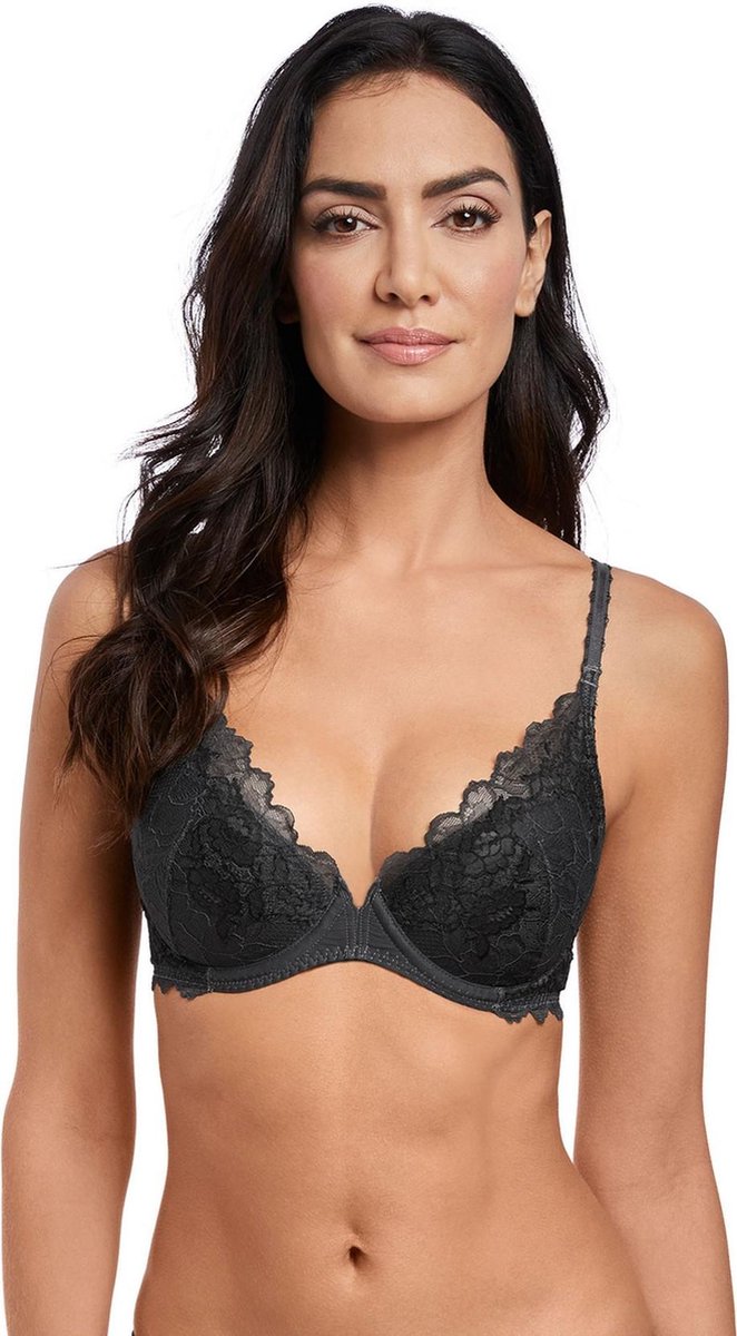 Wacoal Lace Perfection Bh WE135003 Charcoal 75DD