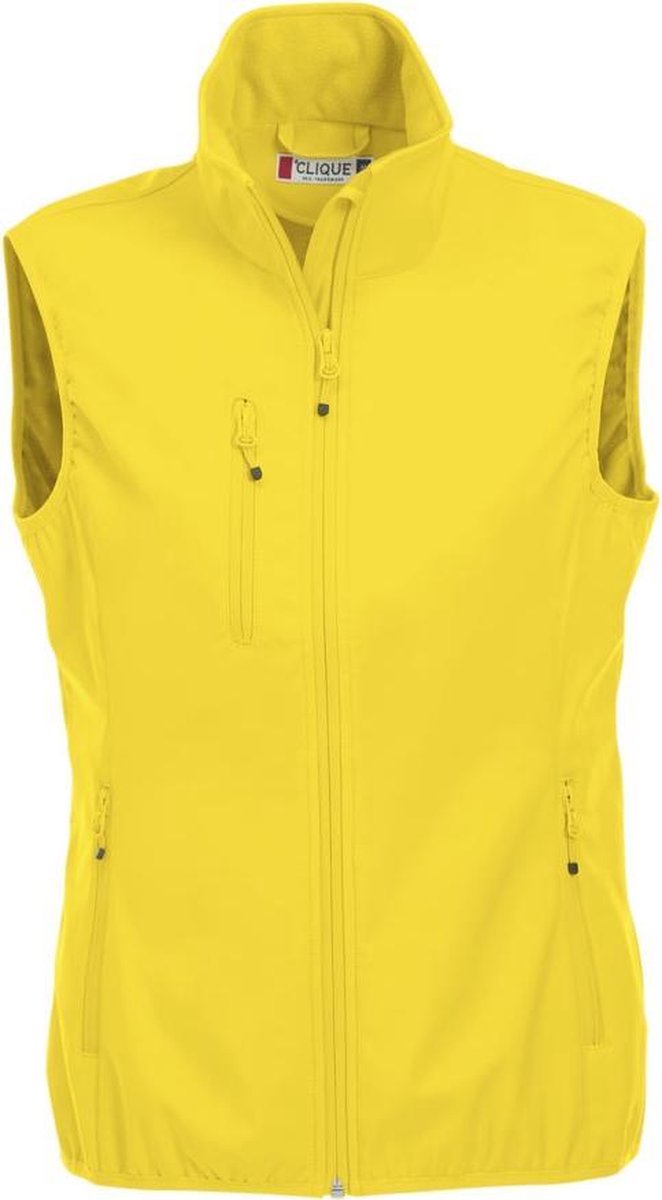 Clique Basic Softshell Ds Bodywarmer Lemon maat M