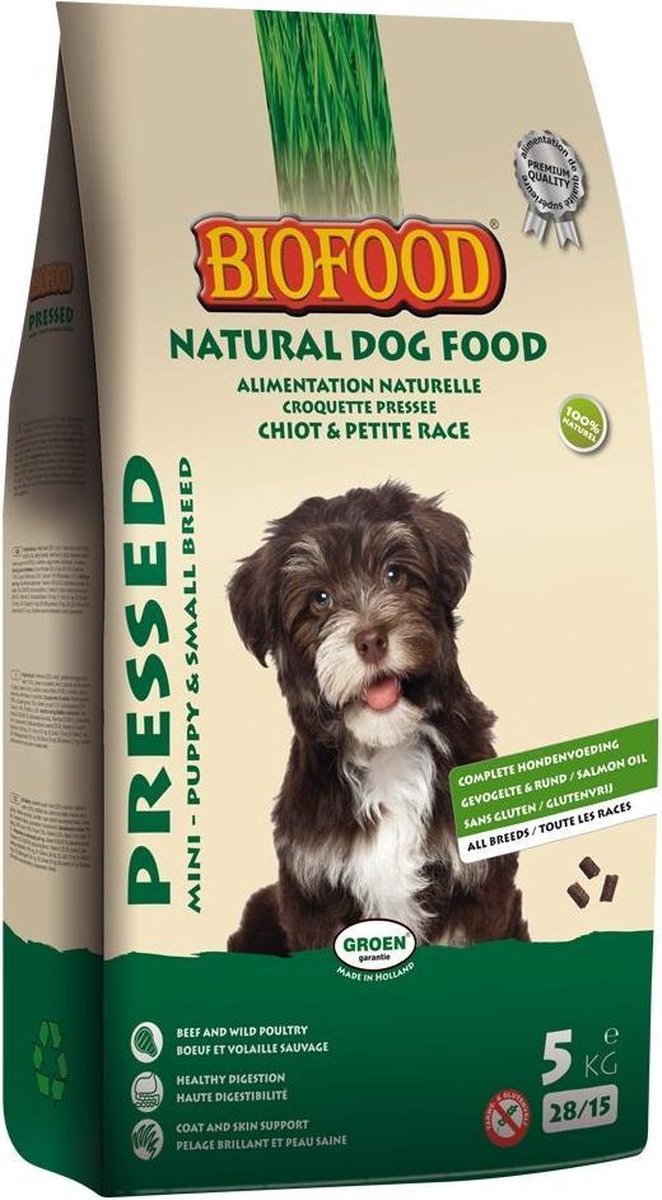 4x Biofood Puppy Geperst Hondenvoer 5 kg