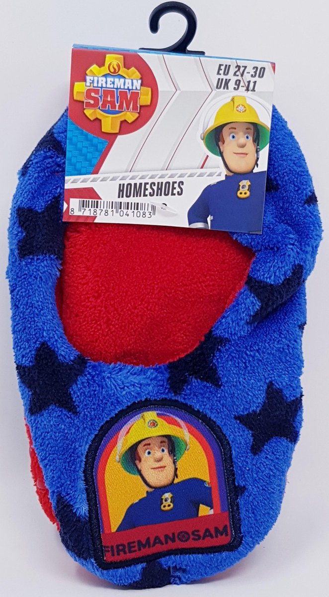 BRANDWEERMAN SAM PANTOFFELS MAAT 27-30 MET ANTI-SLIP