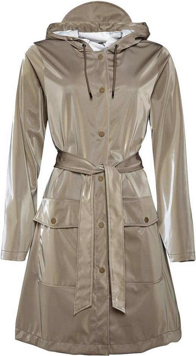 RAINS 1824 Belt Jacket Velvet Taupe-L/XL