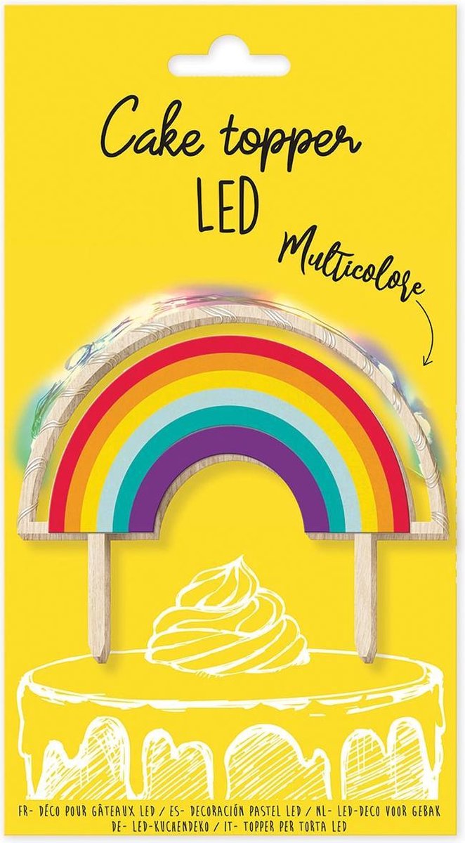 ScrapCooking Cake Topper - Led - Regenboog