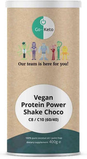 Go Keto Vegan Protein Power Shake Choco C8 / C10 (60/40)