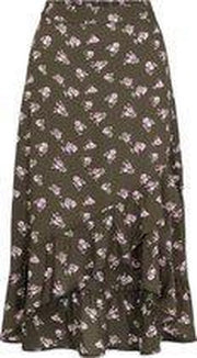PCSILJY HW MIDI WRAP SKIRT KAC - 17115110 - Forest Night - Maat M