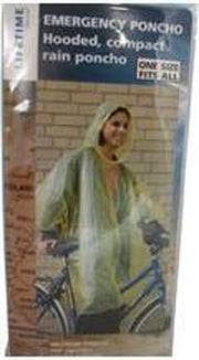 Lifetime Wegwerp poncho met capuchon blauw