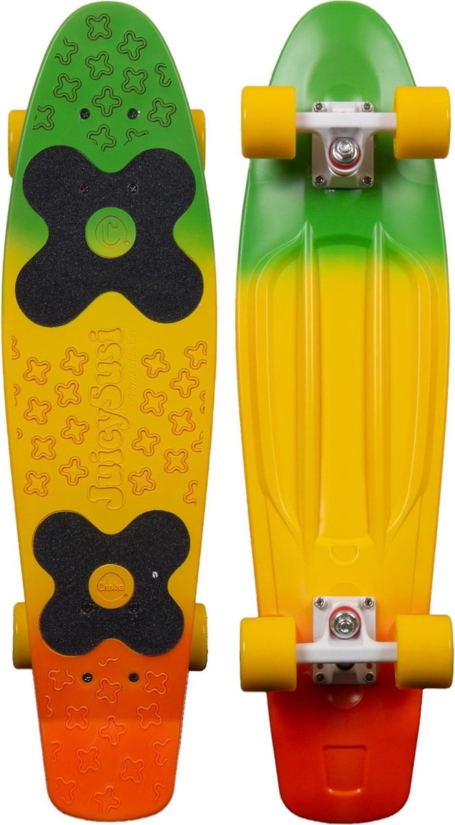 Choke Skateboard - blauw/geel/oranje