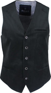 Ferlucci - Heren Gilet - Velours - Groen