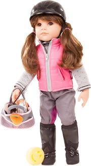 Pop - Hannah - Paardrijden - Bruin haar - 50cm