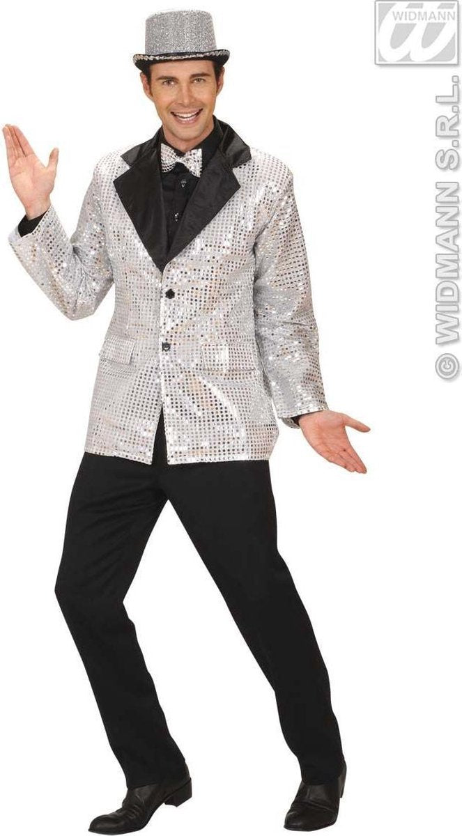 Disco jasje met lovertjes voor mannen - Verkleedkleding - Maat M/L