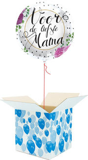 Helium Ballon gevuld met helium - Voor de Liefste Mama - Cadeauverpakking - Moederdag - Folieballon - Helium ballonnen Moederdag