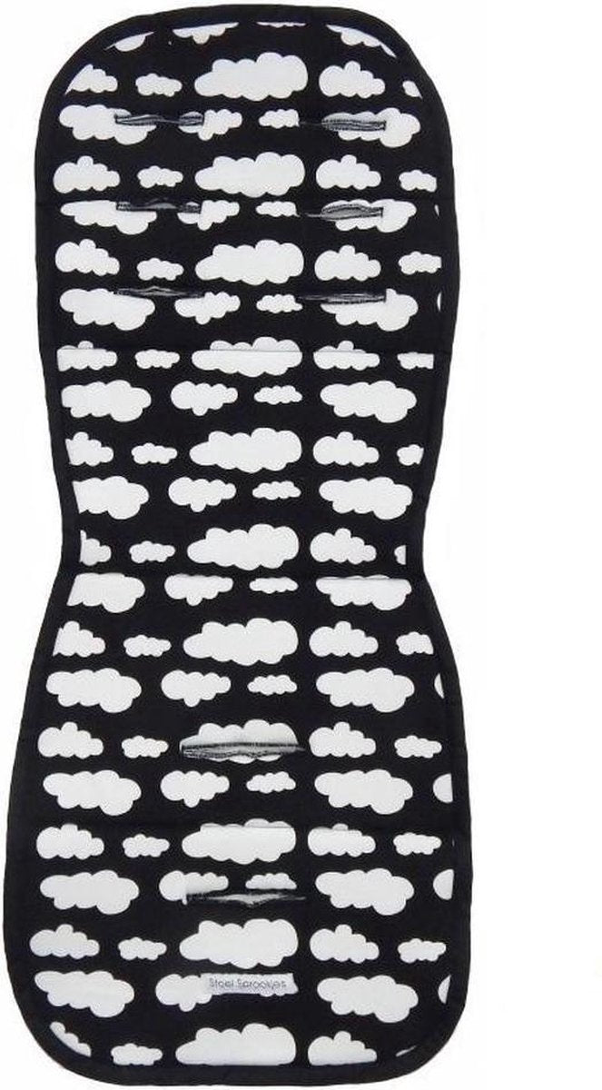 Bliss Buggy Inlegkussen - Wolk Zwart