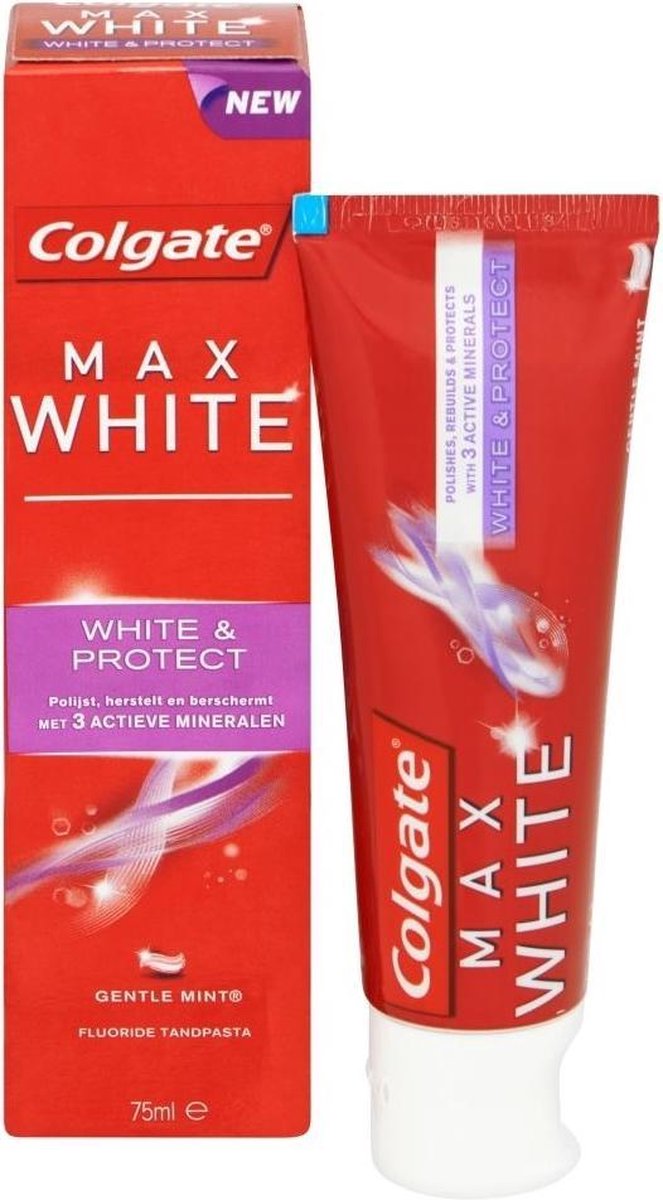 Colgate Tandpasta - Max White & Protect - 75ml.