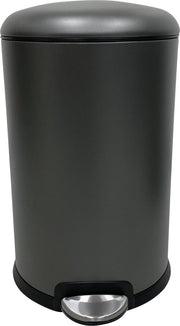 4cookz® Texas pedaal prullenbak 20L mat grijs- ultra soft-close