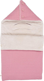 Koeka Voetenzak Wafel/Teddy Oslo 3-puntsgordel - Blush Pink - One size