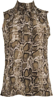 SRNDPTY Top Sleeveless Paula Snake Army