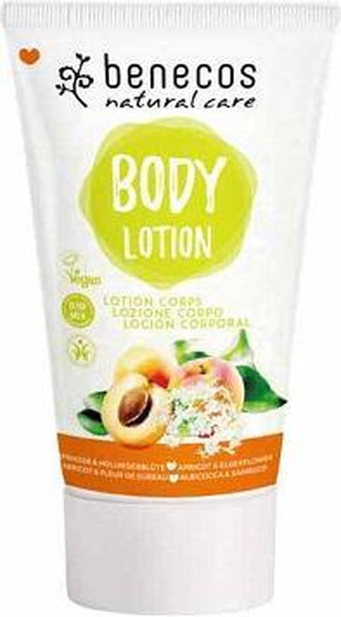 Benecos Bodylotion Apricot Elderflower Dames 150 Ml Vegan Wit