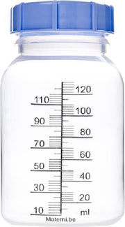 Materni Moedermelkfles 120 ml met dop t.b.v. borstvoeding - 20 stuks