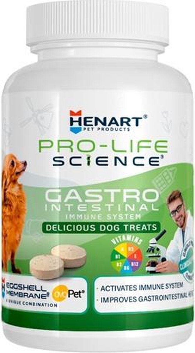 Henart pro life science gastrointestinal tract immuunsysteem - 150 gr 100 tbl - 1 stuks