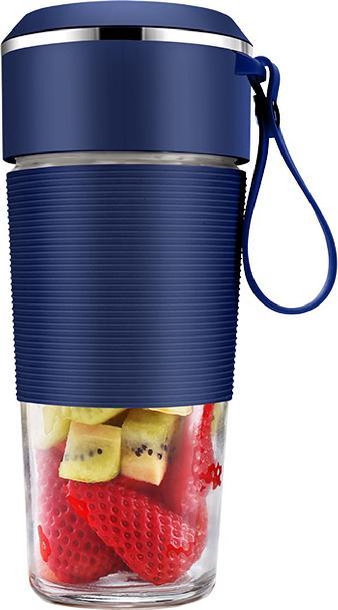 DMV Blender - Smoothiemaker blauw - Mini blender - Blender to go - USB oplaadbaar - Blender Smoothie - Portable Blender - Smoothie mixer