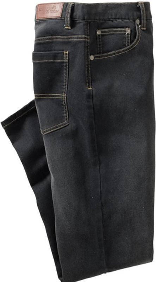 Herenjeans van stretchdenim zwart maat 25 (kort)