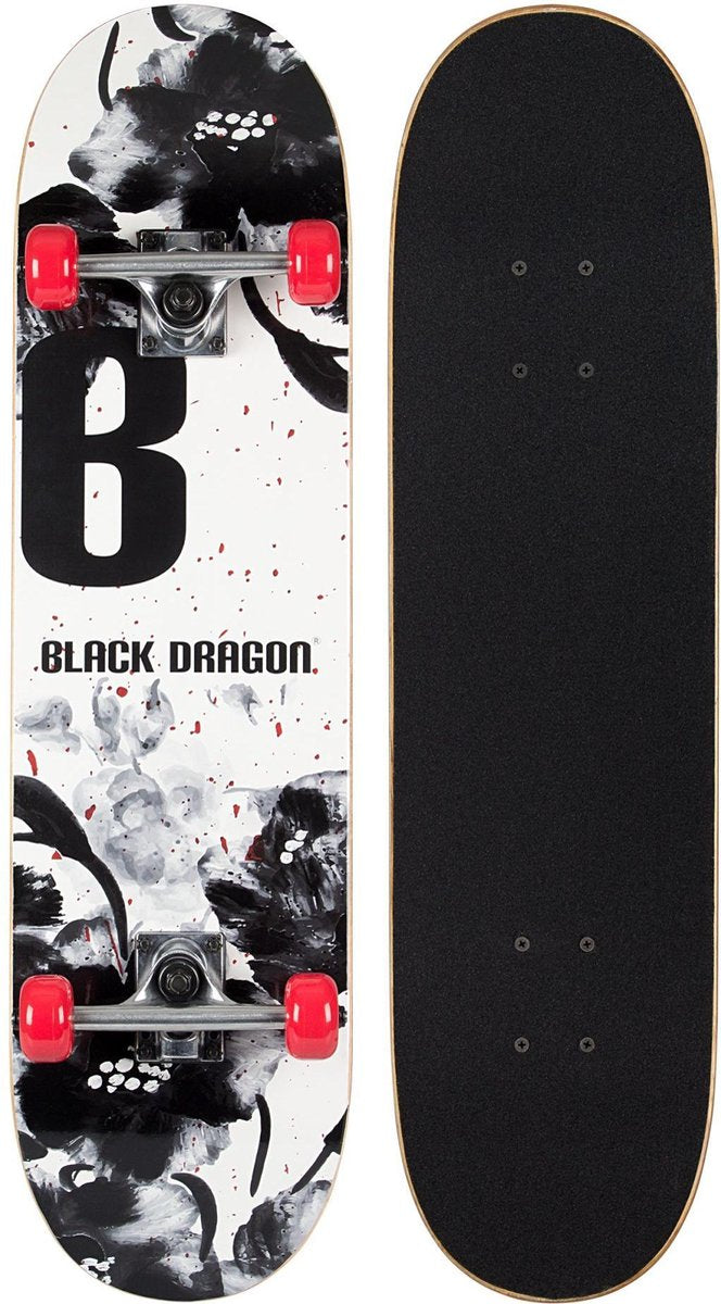 Black Dragon Skateboard - Street Natives - Blank/Zwart/Rood