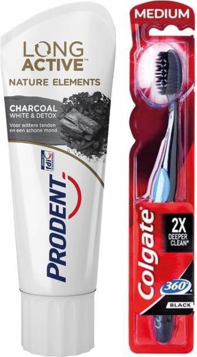 Prodent Houtskool Tandpasta | Colgate Houtskool Tandenborstel
