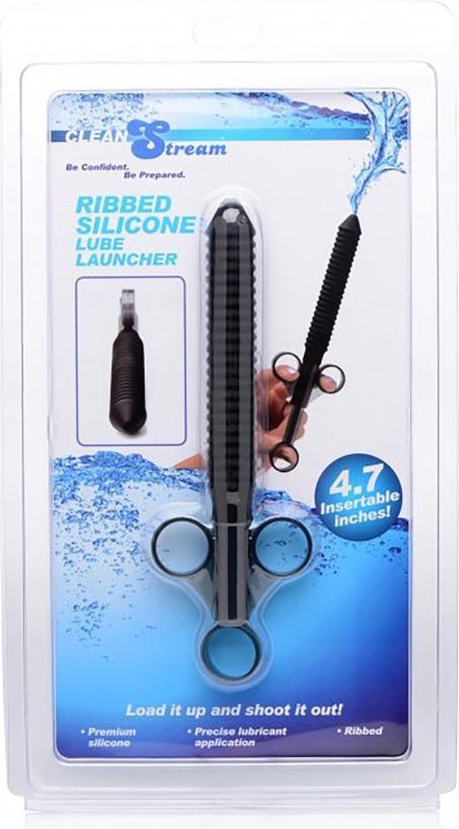 Ribbed Silicone Lubricant Launcher