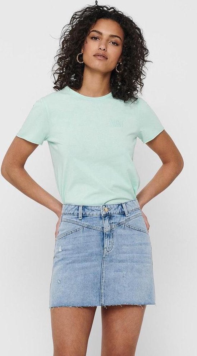 Onlfruity Life Reg S/s Top Box Jrs 15229232 Brook Greeen/mint