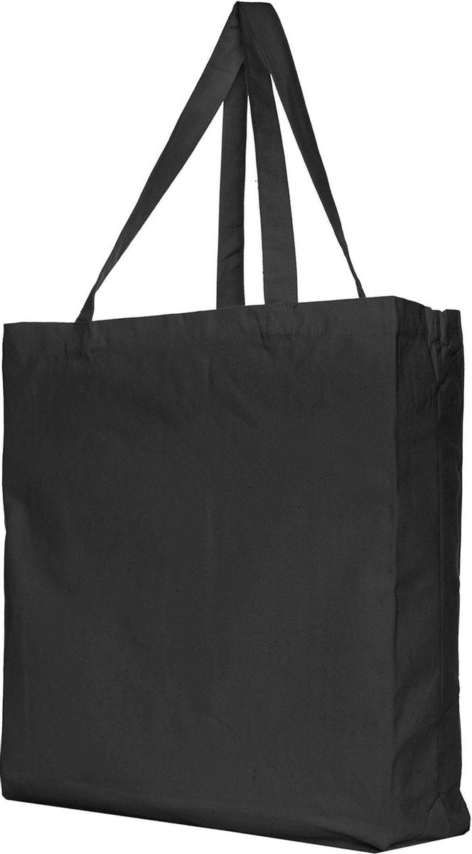 10x canvas tas 38x12x42cm Zwart