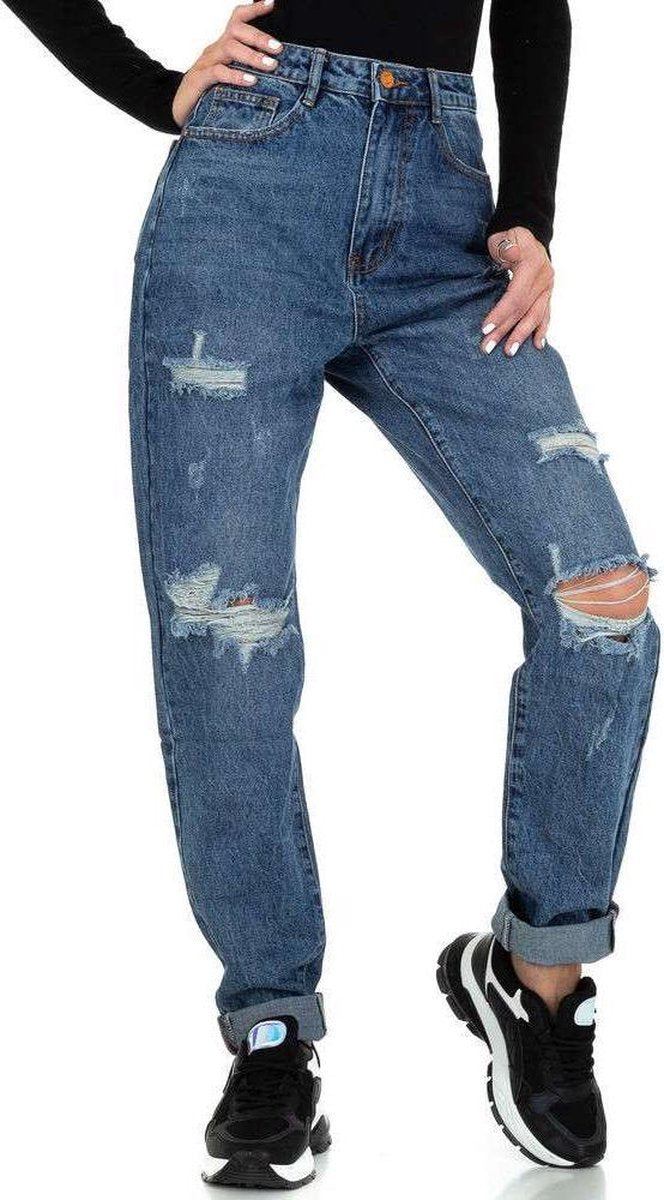 Mom Loose-Fit Jeans - S