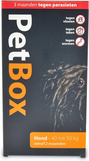 Petbox Hond Vlo. Teek & Worm - Anti vlo - teek- worm - Xlarge 40-50 Kg