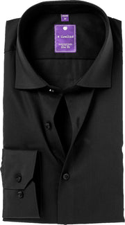 Redmond slim fit overhemd - zwart - Strijkvriendelijk - Boordmaat: 41/42